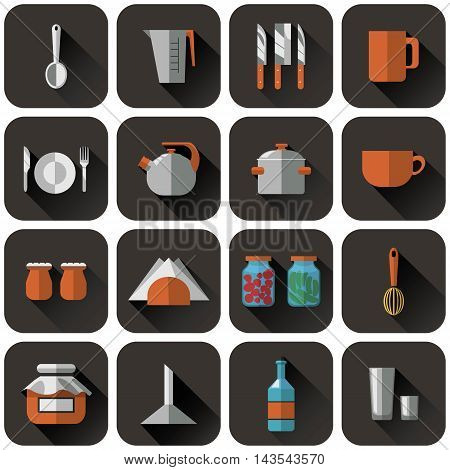 Set Of Different Kitchenware