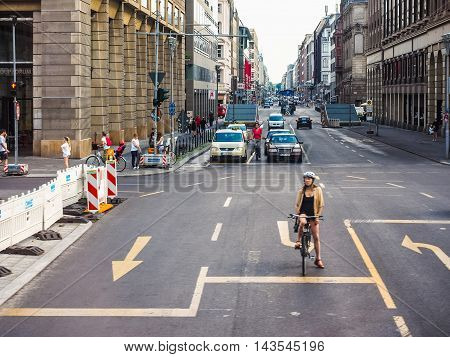 Friedrickstrasse (frederick Street) In Berlin (hdr)