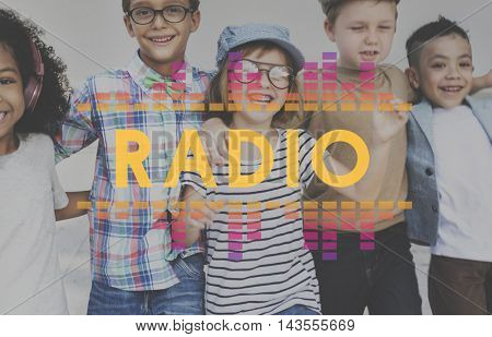 Audio Digital Equalizer Music Tunes Sound Wave Graphic Concept