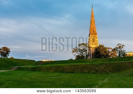 St. Alban's Church By Sunset