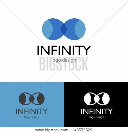 Logo design Infinity, vector art for web and print