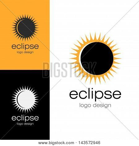 Logo design Eclipse, vector art for web and print