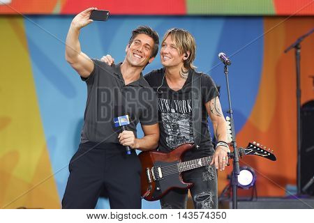 NEW YORK-AUG 12: Keith Urban performs in concert on ABC's 