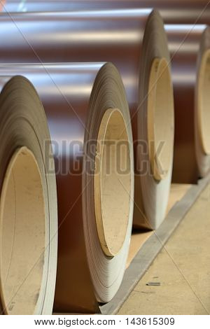 Prepainted Galvanized coils in warehouse