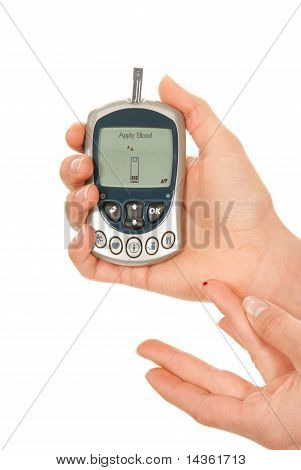 Diabetes dependente de glicose sangue nível de medição