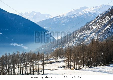 the beautiful mountains around bionaz in Valle d'Aosta