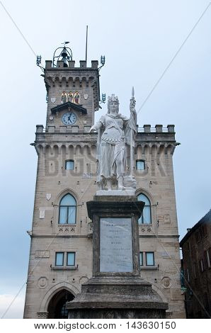 City Hall at Piazza della Libert in san marino