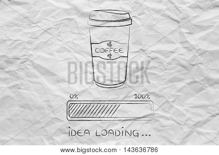 Coffee Tumbler And Progress Bar Loading Idea