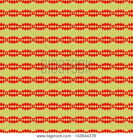 Strip of lozenges seamless pattern. Fashion graphic background design. Modern stylish abstract texture. Colorful template for prints textiles wrapping wallpaper website. Stock VECTOR illustration