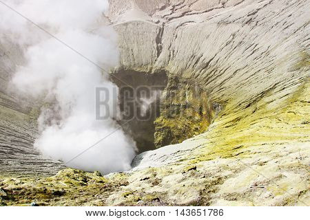 Creater of Bromo vocalno East Java Indonesia
