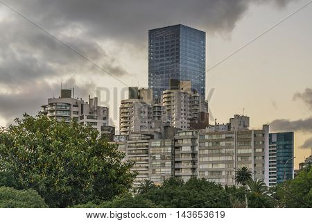 Modern Buildings In Montevideo Uruguay