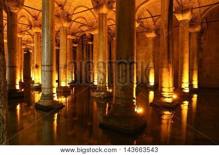 Basilica Cistern In Istanbul City