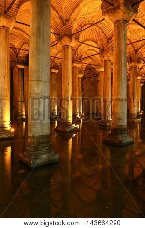 Basilica Cistern In Istanbul City
