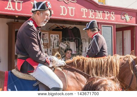 Men Dressed As Police Officer With Period Costumes