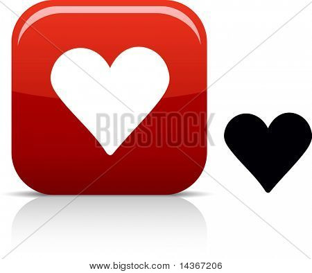  Amor hermoso icono. Ilustración del vector.