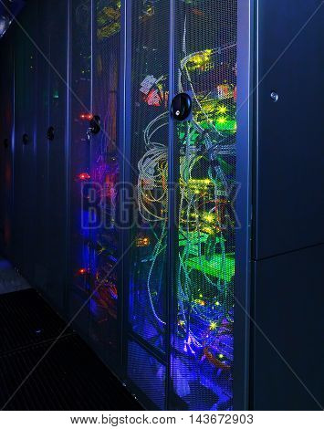 Server rack cluster in the data center
