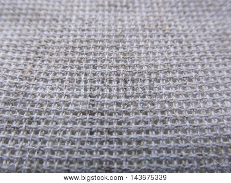 Close-up of natural linen textile texture background
