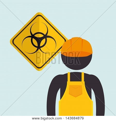 avatar worker protection tool vector illustration design