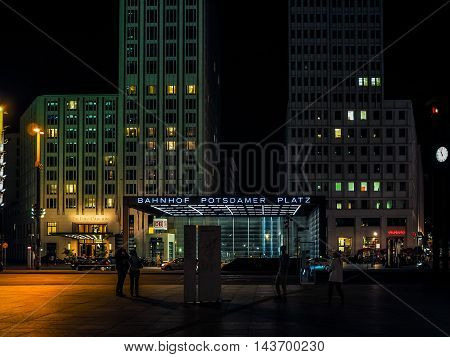 Potsdamerplatz In Berlin (hdr)
