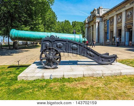 Turkish Bronze Gun In London (hdr)