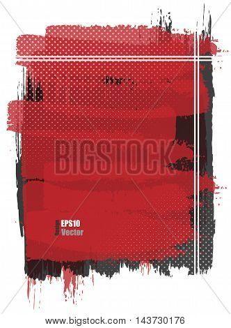 grungy vector background. Elements for design. Hand drawn ink blotchs. Eps10