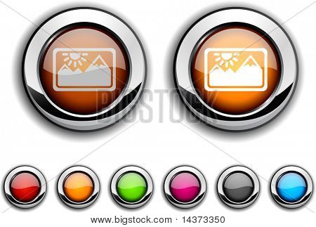 Bild realistisch Schaltflächen. Vektor-Illustration.