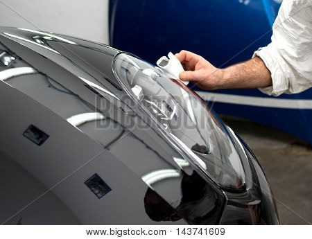 Polished black car polishing machine polished finishing