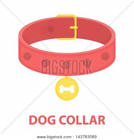 Dog collar vector illustration icon in cartoon design