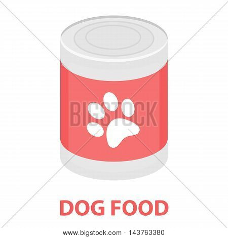 Dog food vector illustration icon in cartoon design
