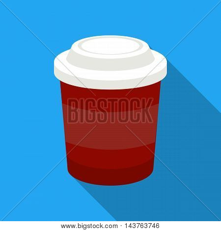 Coffee vector illustration icon in flat design