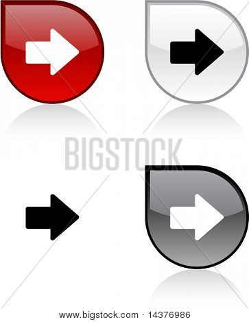 Arrow Glossy Drop Vector & Photo (Free Trial) | Bigstock