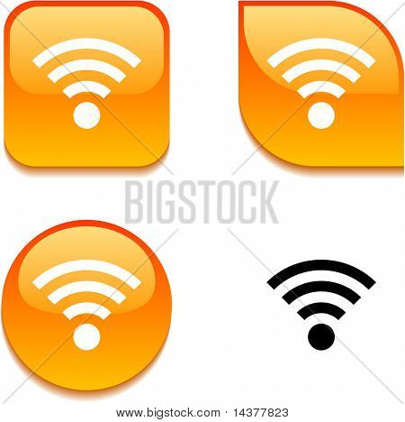 Rss 광택 역동적인 웹 버튼입니다.