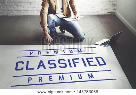 Classified Grade Level Quality Rank Value Graphic Concept