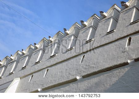 Novodevichy convent in Moscow. UNESCO World Heritage Site. Color photo, no people.