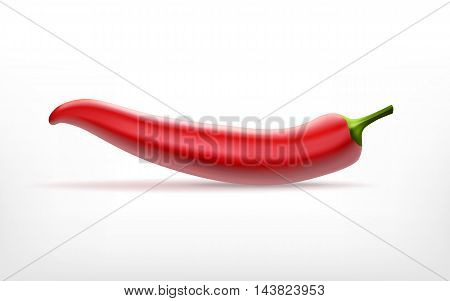 Red chili pepper. Hot chili pepper. EPS10 vector icon