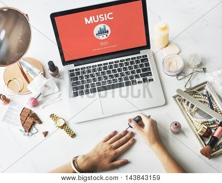 Music Melody Rhythm Instruments Vocal Sound Concept