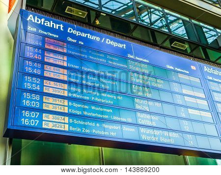 Trains Time Table (hdr)