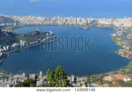 A view of Rio de Janerio from the site of Christ the Redeemer