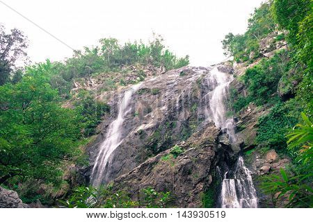 Klonglan waterfall The famous waterfall in Kamphaeng Phet province National Park Thailand