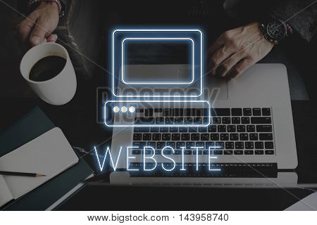 Online Media Technolgoy Website Concept