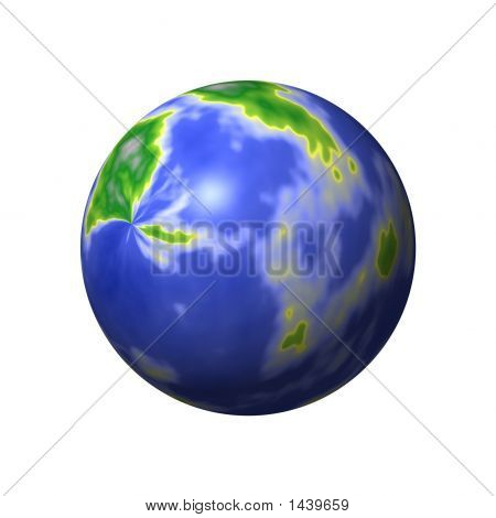 Carte du monde rond