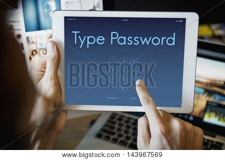 Access Identification Password Passcode Graphic Concept