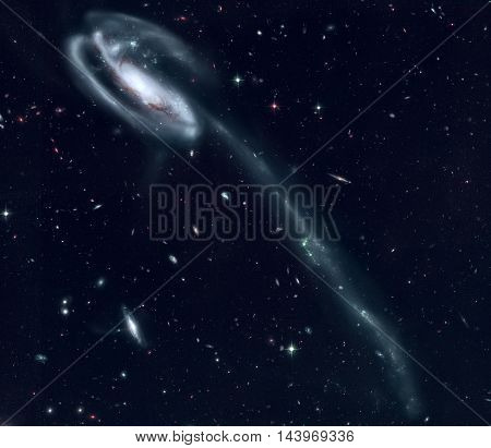 The Tadpole Is A Barred Spiral Galaxy In The Constellation Draco