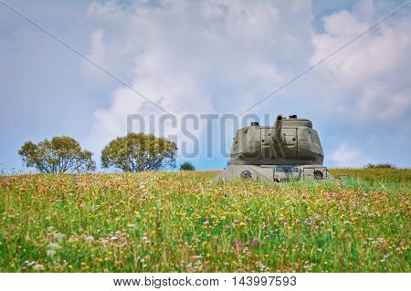 Tank of Second World War on the Battle Field