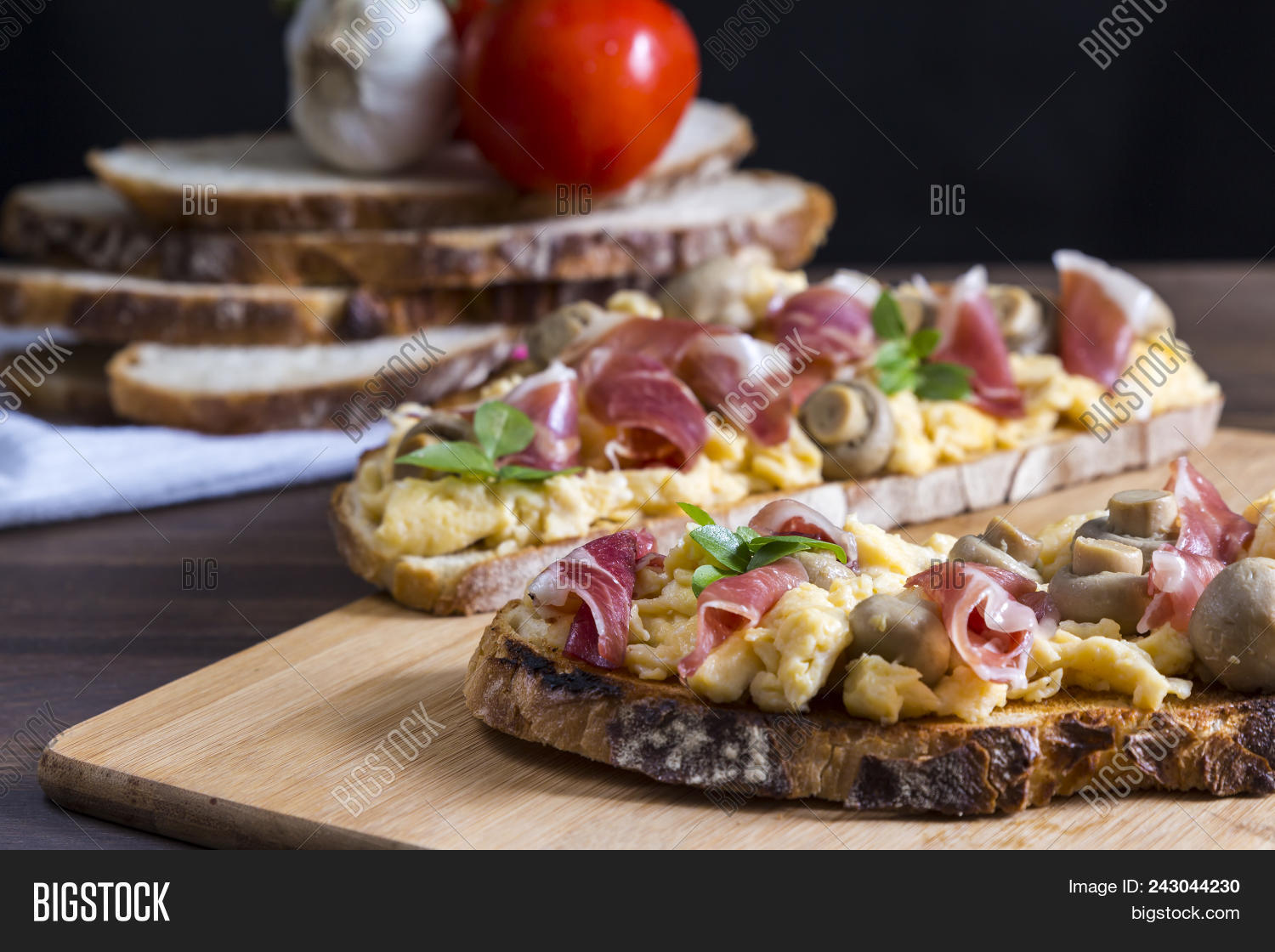 Toasts Iberian Ham, Image & Photo (Free Trial) | Bigstock