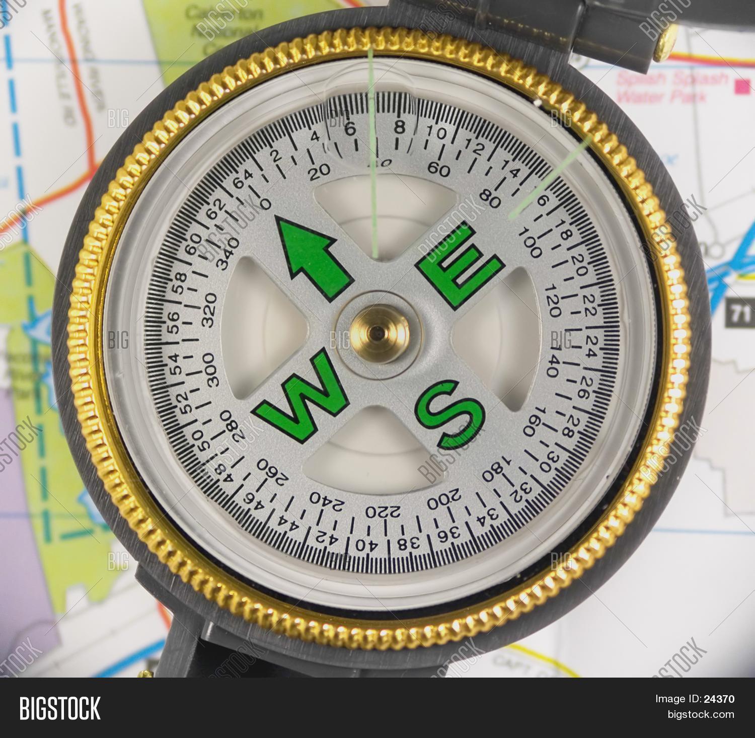 Compass Face Image & Photo Bigstock