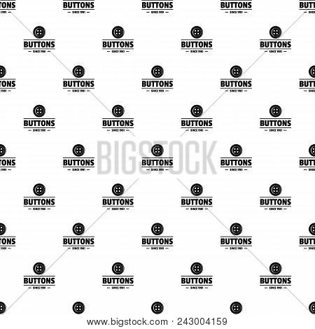 Clothes Button Dressmaking Pattern Vector Seamless Repeat For Any Web Design