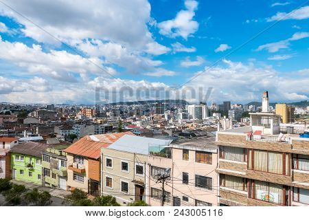 Quito May 2018 The  Belen , Mariscal Sucre And Giron Neighborhood They Form Part Of The City Center