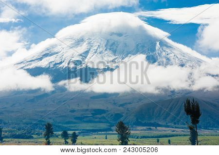 Cotopaxi Volcano And His Park  At Sunrise Latacunga Ecuador