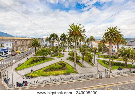 Latacunga May 2018 The Vincent Leon Park Is Frequented All Day By Inhabitants And Tourists Because I